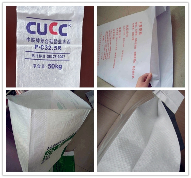 Food Grade Transparent 25kg 50kg Laminated Polypropylen/PP Woven Raffia Bags Packaging Rice Grain