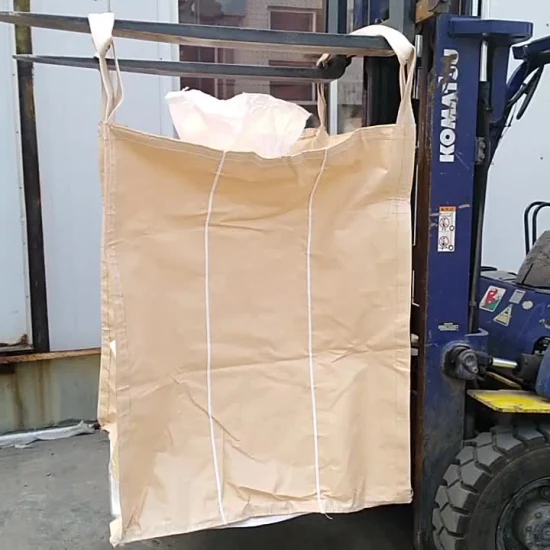 Белый цвет 1000 кг FIBC оптовая большая сумка с U-панельным телом