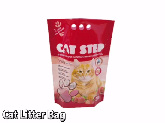 Композитный пластиковый мешок для кошачьего туалета объемом 10 литров с индивидуальной печатью.