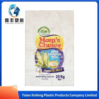 10 кг полипропиленовая тканая упаковка, пищевой ламинированный прозрачный пакет для упаковки риса из БОПП с печатью